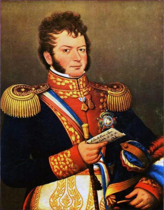 Bernardo O'Higgins — batalla de aura de Chile